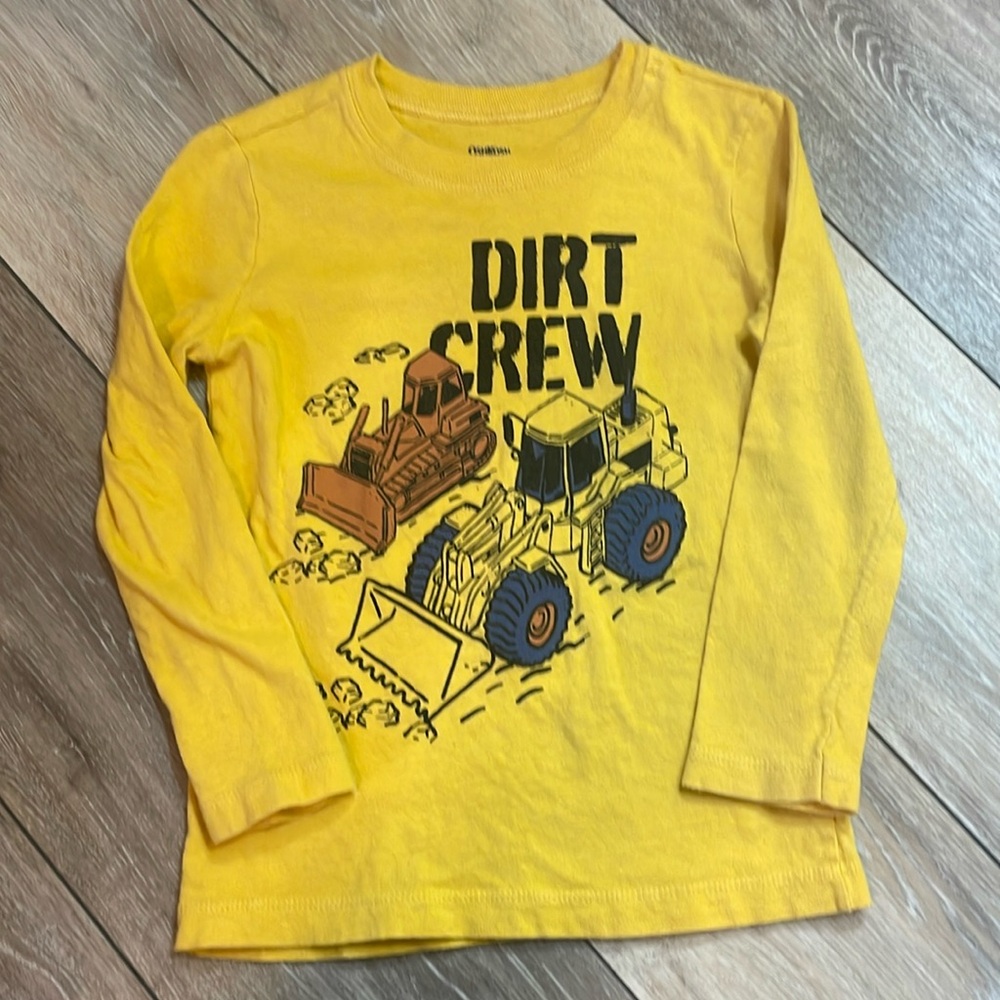 Toddler boy construction long sleeve-2T